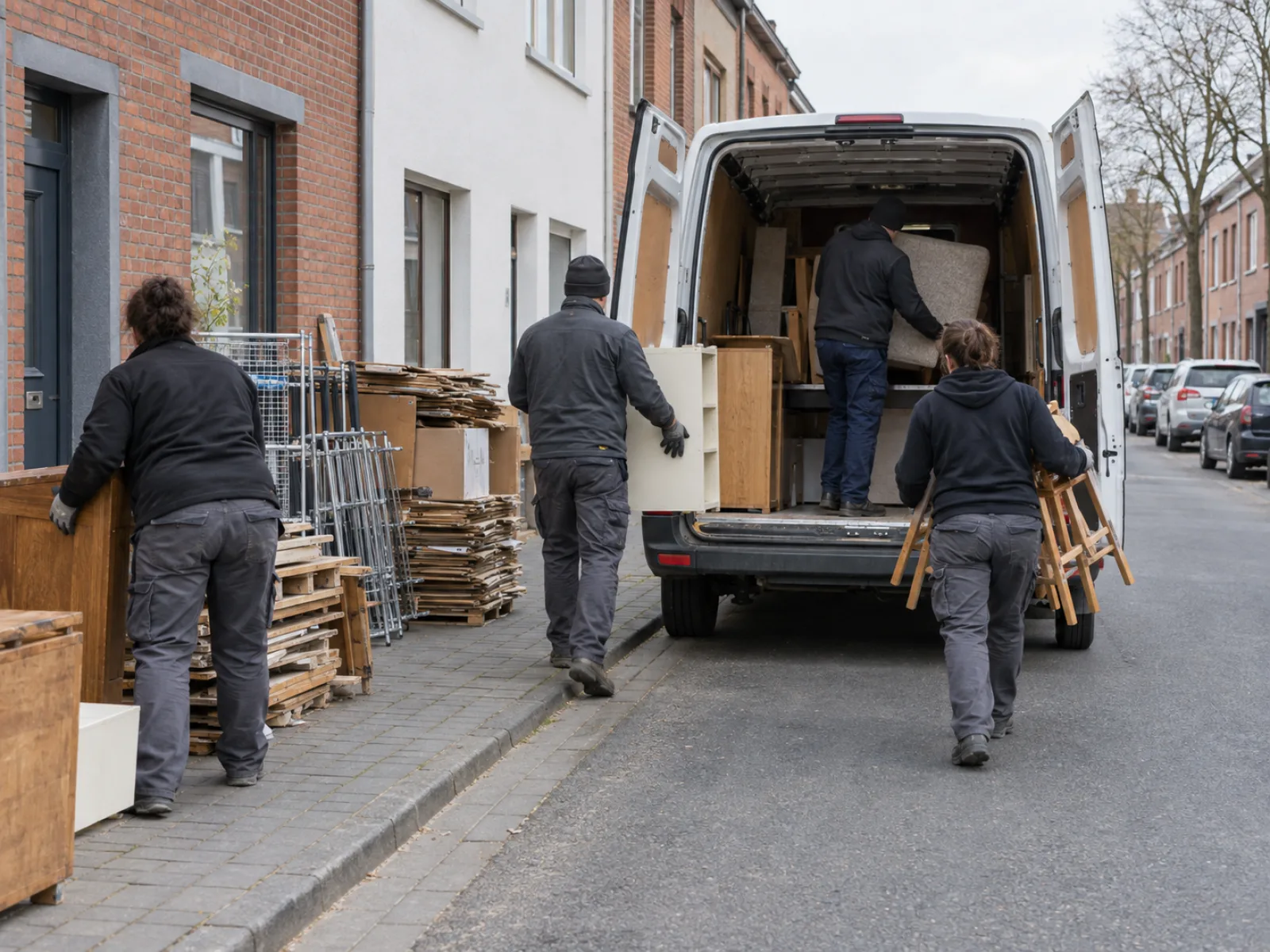 Ons team bij een ontruiming