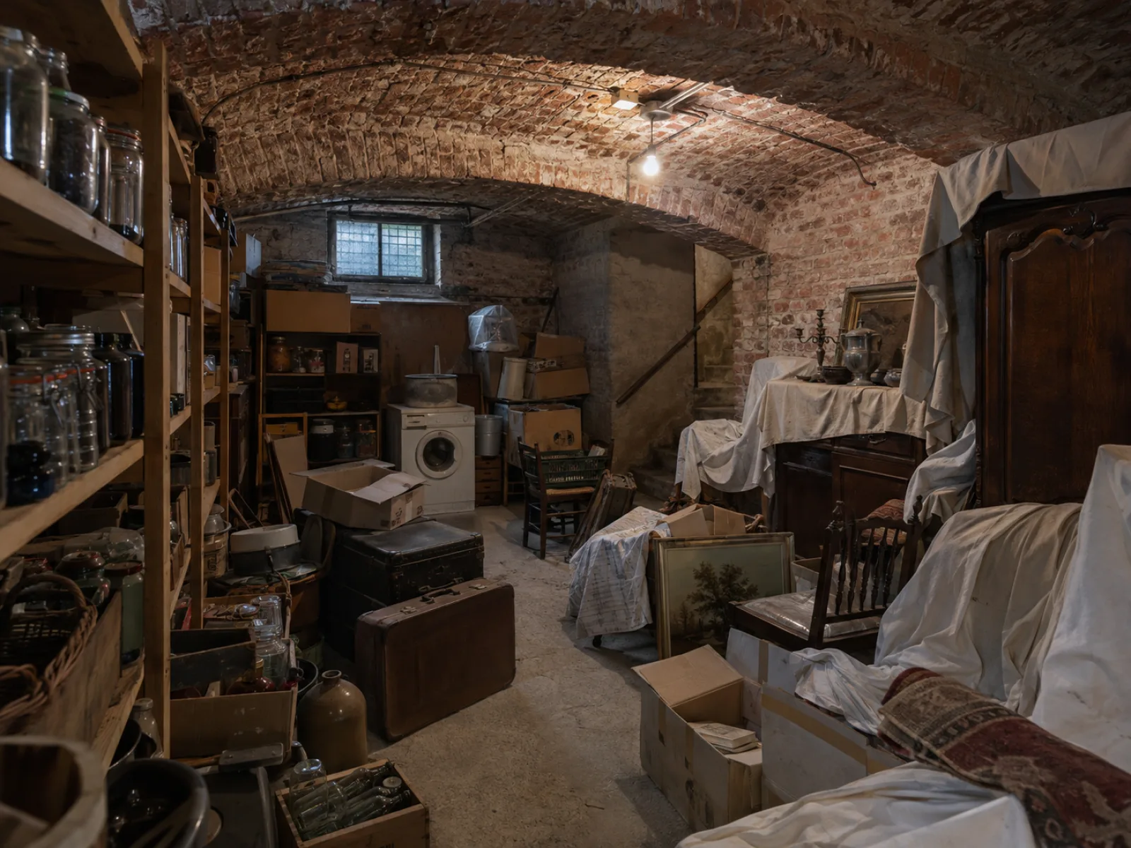 Voor de ontruiming — Nalatenschap van een burgerhuis met volledig souterrain in Zurenborg — AI-illustratie